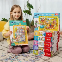 PUZZLE 24 OBSERWACYJNE SPY GUY FARMA UKŁADANKA WYSZUKIWANKA TREFL 15589