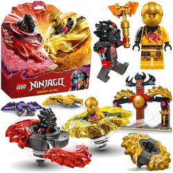 LEGO NINJAGO SMOCZE SPINJITZU ZESTAW BITEWNY ZŁOTY NINJA SPINNERY 71826
