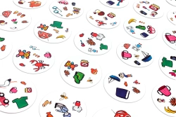 DOBBLE KICIA KOCIA GRA KARCIANA RODZINNA NA SPOSTRZEGAWCZOŚĆ 5w1 REBEL