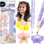 ZAPACHOWE GUMKI I OŁÓWKI 3x GUMKA I OŁÓWEK MAKARONIKI HB 6w1 KIDEA