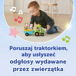 ZABAWKA INTERAKTYWNA EDUKACYJNA TRAKTOREK WESOŁEK ZWIERZĄTKA PL VTECH 61488