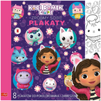 KOCI DOMEK GABI ZRÓBMY SOBIE PLAKATY KOLOROWANKA 8 PLAKATÓW KSIĄŻKA TREFL