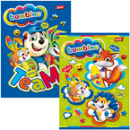 ZESZYT BAMBINO A5 16 KARTEK KRATKA UNIPAP SZKOLNY LAMINOWANY - 2 szt.