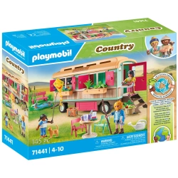 PLAYMOBIL COUNTRY PRZYTULNA KAWIARENKA W WAGONIE FIGURKI ZWIERZĄTKA