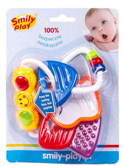 GRZECHOTKA GRYZAK NIEMOWLĘCY KLUCZYKI ŚWIATŁO DŹWIĘK MELODIE SMILY PLAY