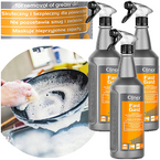 CLINEX FAST GAST 1L ŚRODEK DO TŁUSTYCH ZABRUDZEŃ OLEJU PRZYPALEŃ - 3 szt.