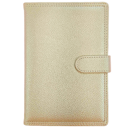 KALENDARZ KSIĄŻKOWY DZIENNY A5 2026 ZAPIĘCIE TERMINARZ HOLOGRAM ZŁOTY