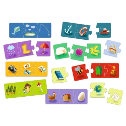 GRA EDUKACYJNA DLA DZIECI SKOJARZENIA MAŁY ODKRYWCA UKŁADANKA TREFL 02808