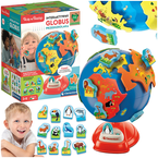 GLOBUS PRZEDSZKOLAKA INTERAKTYWNY EDUKACYJNY ZWIERZĄTKA NAUKA CLEMENTONI
