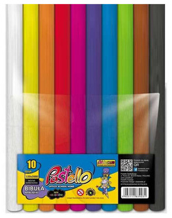 BIBUŁA MARSZCZONA 10 ŻYWYCH KOLORÓW CLASSIC MINI 25x200cm SZKOLNA PASTELLO