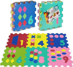 MATA PIANKOWA PUZZLE KOLOROWE UKŁADANKA CYFERKI