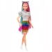 BARBIE LALKA LEOPARD FIGURKI AKCESORIA KOLOROWA FRYZURA PANTERKA MATTEL