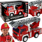 STRAŻ POŻARNA WÓZ STRAŻACKI SAMOCHÓD CIĘŻARÓWKA DŹWIĘK SYRENY ŚWIATŁA NAPĘD