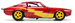FLASH 1973 CHEVROLET CAMARO JADA SAMOCHÓD AUTO METALOWE 1:32 CZERWONY