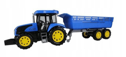 TRAKTOR Z PRZYCZEPĄ MOJE RANCZO POLSKI - NIEBIESKI