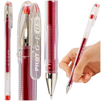 DŁUGOPIS ŻELOWY Z ZATYCZKĄ CZERWONY PILOT G-1 PŁYNNIE PISZE 0,25 mm