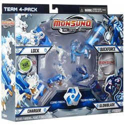 5W1 WALKA ROBOTÓW GRA MONSUNO ARENA 58X43CM FIGURKI 4 WYRZUTNIE