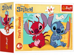 PUZZLE MINI 54 ELEMENTY STITCH I JEGO ŚWIAT UKŁADANKA TREFL 19813