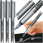 MARKER WODOODPORNY GRANIT M850 DECO SREBRNY DEKORACYJNY ARTYSTYCZNY - 3 szt