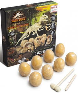 WYKOPALISKA JURASSIC WORLD JAJA DINOZAURA T-REX