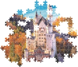PUZZLE ZAMEK NEUSCHWANSTEIN WIDOK UKŁADANKA 1000 ELEMENTÓW CLEMENTONI