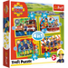 PUZZLE 4W1 POMOCNY STRAŻAK SAM 71 EL - TREFL 34373