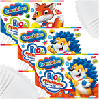 BLOK RYSUNKOWY BIAŁY SZKOLNY A4 20 KARTEK BAMBINO 80g NA PLASTYKĘ - 3 szt.