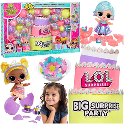 L.O.L. SURPRISE MEGA ZESTAW 4 LALKI FIGURKI 40 AKCESORIÓW TORT NA PRZYJĘCIE