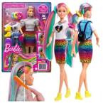 BARBIE LALKA LEOPARD FIGURKI AKCESORIA KOLOROWA FRYZURA PANTERKA MATTEL