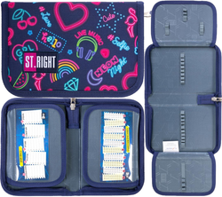 PIÓRNIK DWUKLAPKOWY ST.RIGHT ŚWIECĄCE NEONY SERCA GRL PWR MUSIC NIGHT ALOHA