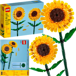 LEGO ICONS SŁONECZNIKI KWIATY OKOLICZNOŚCIOWE BUKIET ŻÓŁTYCH KWIATÓW 40524
