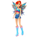 LALKA WINX CLUB FAIRY WRÓŻKA BLOOM ZE SKRZYDŁAMI NIEBIESKA SUKIENKA 26 cm 