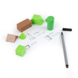 MODELE 3D FIGUR GEOMETRYCZNYCH KIDEA EDUKACYJNE BRYŁY PIXELE 8 FIGUR