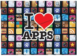 KOPERTA A4 TECZKA NA ZATRZASK NAPĘ APPS IKONKI