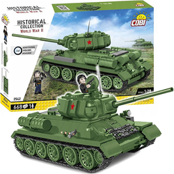 KLOCKI COBI CZOŁG RADZIECKI ARMIA WW2 T-34-85 2542