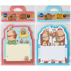 KARTECZKI SAMOPRZYLEPNE NOTES UROCZA KAPIBARA 70x90mm 30 KARTECZEK - 2 op.