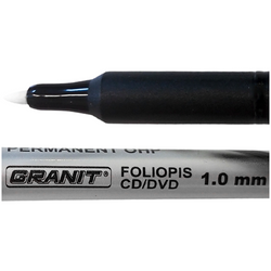 MARKER PERMANENTNY FOLIOPIS BIAŁY GRANIT M859 CD/DVD WODOODPORNY - 2 szt.