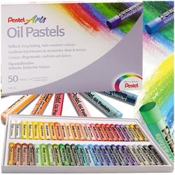 PASTELE OLEJNE PENTEL ARTS KREDKI 50 KOLORÓW MIĘKKIE ARTYSTYCZNE