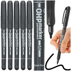 MARKER PISAK FOLIOPIS PERMANENTY OKRĄGŁY 1mm CZARNY CENTROPEN OHP - 5 szt.