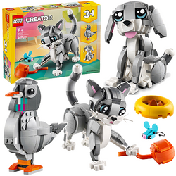 LEGO CREATOR 3w1 PSOTNY KOT KOTEK PIESEK GOŁĄB AKCESORIA 407 EL. 31163