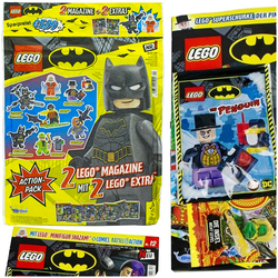 LEGO BATMAN NR1 GAZETKI 2 MAGAZYNY + 2 FIGURKI DO ZBUDOWANIA DODATKI KLOCKI