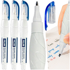 KOREKTOR W DŁUGOPISIE PIÓRZE METALOWA KOŃCÓWKA SZKOLNY 7 ml MILAN - 3 szt.