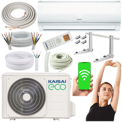 KLIMATYZATOR ŚCIENNY KAISAI ECO 3,5kW 12KTH2 GRZANIE ZESTAW MONTAŻOWY 3MB