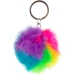 BRELOK DO KLUCZY WŁOCHATY KOLOROWY PLUSZOWY ZAWIESZKA POMPON HERBS GADŻET