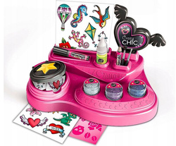 SALON TATUAŻU ZESTAW DO ROBIENIA TATUAŻY ŚWIECĄCE APLIKACJA CLEMENTONI