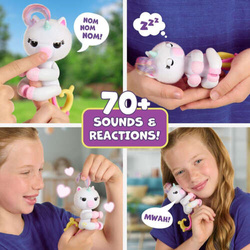 FINGERLINGS INTERAKTYWNY JEDNOROŻEC LULU NA PALEC DŹWIĘKI 70+ REAKCJI