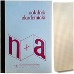 NOTATNIK AKADEMICKI PRL A4/96 K WROCŁAWSKIE ZAKŁADY WYROBÓW PAPIEROWYCH