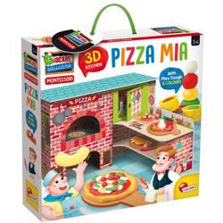 MONTESSORI ZESTAW KREATYWNY PIZZA MIA PLASTELINA KUCHNIA 3D LISCIANI