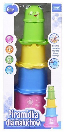 PIRAMIDKA DLA MALUCHÓW DO KĄPIELI WIEŻA FOREMKI