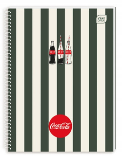 KOŁOZESZYT A5 W KRATKĘ 100 K. ZESZYT NA SPIRALI COCA COLA JAPAN INTERDRUK